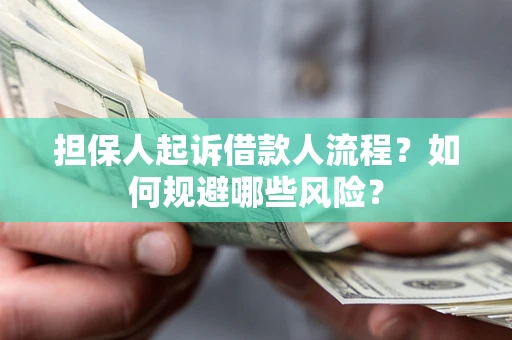 济南担保人起诉借款人流程？如何规避哪些风险？